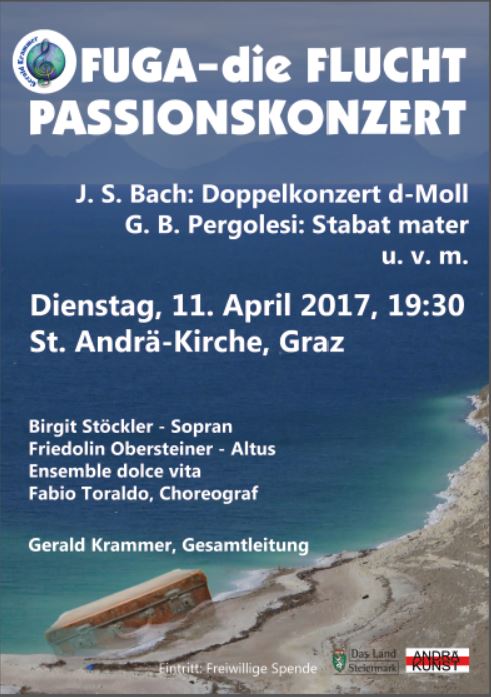 Fuga. Passionskonzert in Graz. Gerald Krammer mit dolce vita